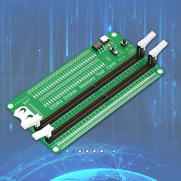 DDR4 DIMM Minnetester med Lange Låser LED-indikator for Stasjonær Datamaskin