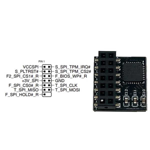 14Pin TPM 2.0 Modul LPC Kryptering TPM Modul Board til Bundkort
