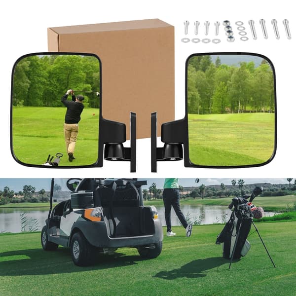 Golfbilsglas Universal Fällbara Sidospeglar För Golfbil Club Car