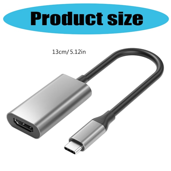 TYPE C til HDTV 4K Adapter Konvertere Kabel Han til Hun til Laptop Tablets