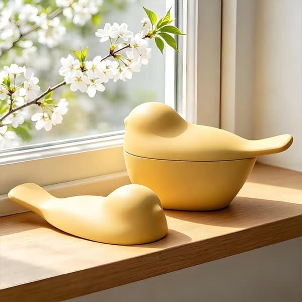 Solid silikonform for å lage nydelige fugletema-arrangementsbokser