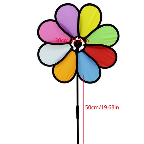 4 stk. blomster vindmølle plæne vindmøller farverig have vindmølle dekoration