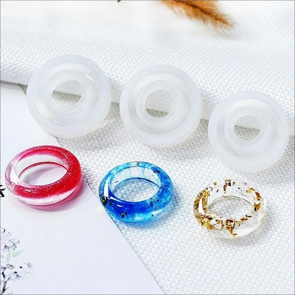 Hålringar Smycken Form Handgjord ring mould DIY- form null - Face C 17mm