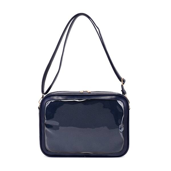 Flicka Söt Axelväska Kvinnor Transparent Messenger Väska Tonåring JK Crossbody Väska Dam Handväska Student Portföljer Väska Ins