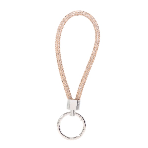 Glitter Nyckelring Handledsremmar Sladd Bling Rhinestone Mobiltelefon Lanyard Anti-förlorad Rep Bil Nyckelring Plånboksdekorationer
