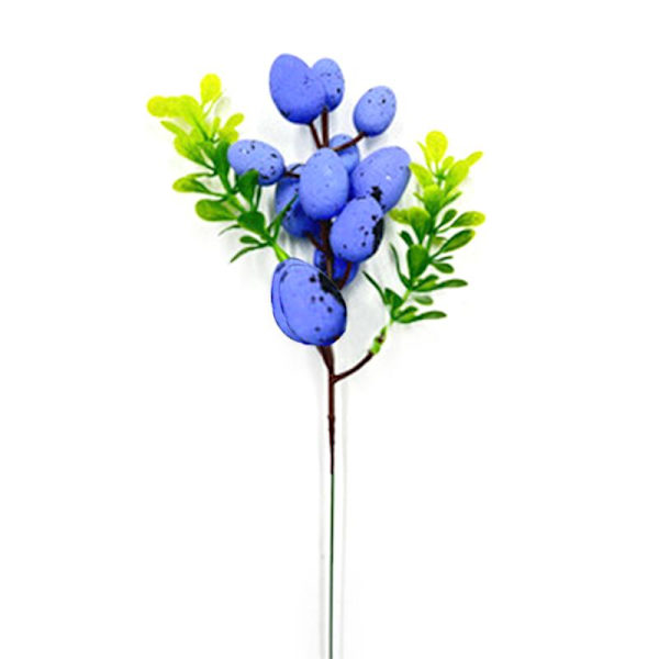 Påskäggsklipp Konstgjorda Blommor Gren Färgglada Målade Skumfågelägg