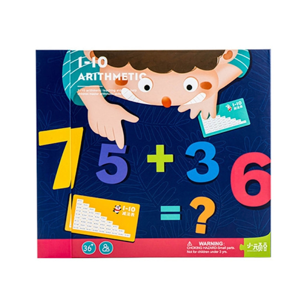 Montessori Aritmetik Matematik Læringsbog Legetøj Addition Subtraktion Oplysning Puslespil Undervisningshjælpemidler til Småbørn 3År