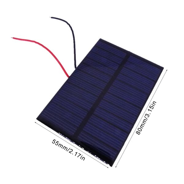 Solcellepanel 6V Polysilisiummodul Lett å bære for DIY og pedagogisk bruk