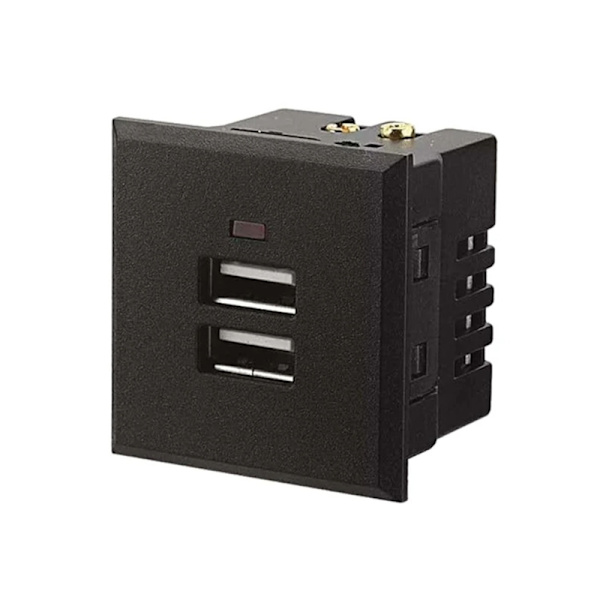 5V 2.1A Dobbel USB Strømkontakt Innebygd Dobbel USB Skrivebordskontakt Lade Strømpanel Modul Uttaksutskifting
