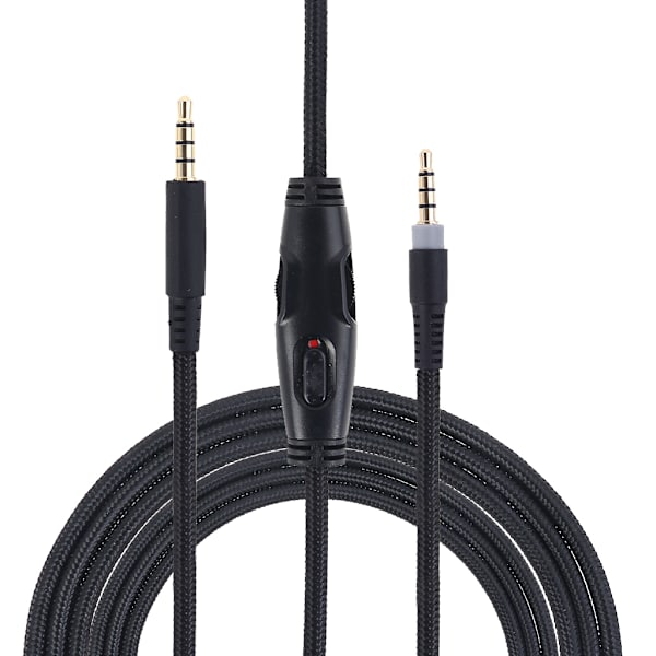 Avtakbar Gaming Hodetelefonkabel 1.5m 60 tommer Støyreduserende Headset Gaming Kabel Lyd for HyperX Cloud for Alpha/Fl