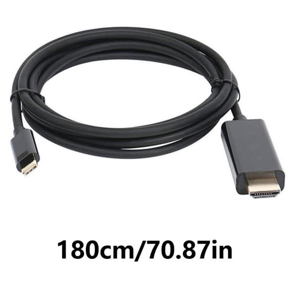 1.8M 4K Opløsning Adaptere ABS USB C Til Interface Kabel til Telefon Tablet TV Di
