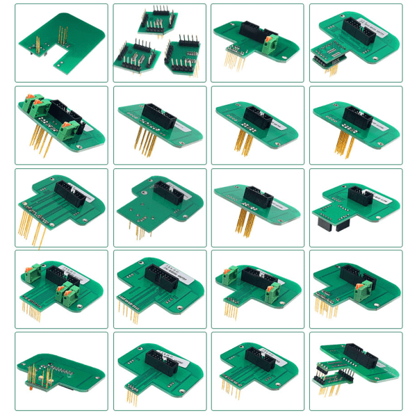 22x BDM Ramadapter Komplett Set För KTAG KTG KES ECU RAMP för KM ECU Chip Tuning Verktyg Programmeringsverktyg Grön
