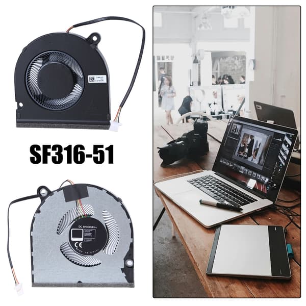 Kvalitets CPU-køleventilator til SFX16-51G-58RP bærbar computer, nem installation