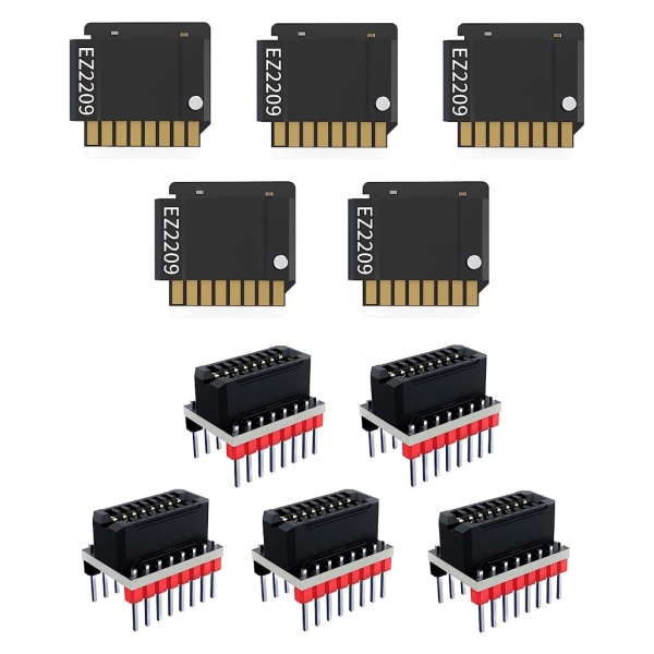 5 set EZ2209 stegmotordrivrutin uppgraderad sats med EZ-drivrutinkontakt V1.0 UART för SKR-kort