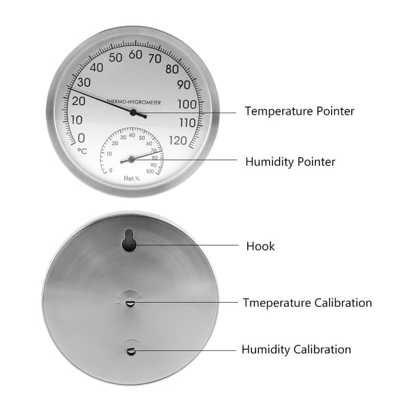 Mini indendørs termometer hygrometer temperatur fugtighedsmåler til hjemmet