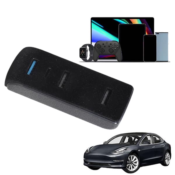For Model 3/Y Modifiserte Tilbehør Hanskerom Utvidelsesdokk USB-Utvidelse