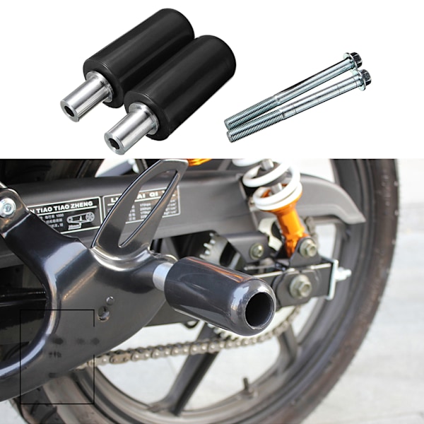 Motorcykelram Avgasskydd Crash Pad Anti Crash Protector Limstift