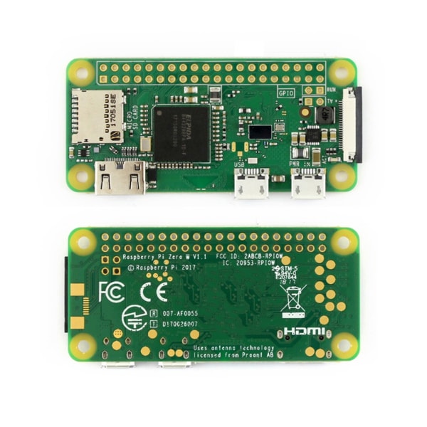 Kompakt för Raspberry Pi Zero W/WH WiFi Bluetooth utvecklingskort med trådlös anslutning för gör-det-själv-projekt A