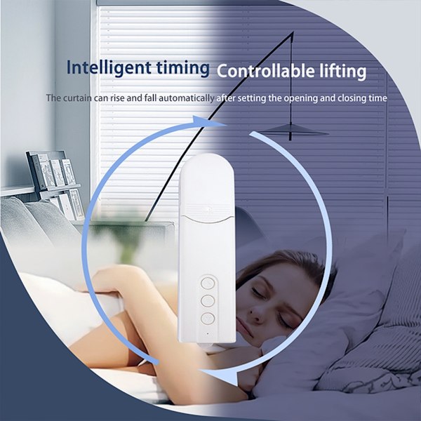 Hem Pärlkedja Rullgardinsmotor Fjärrkontroll Intelligent Gardinmotor US Plug ZigBee version