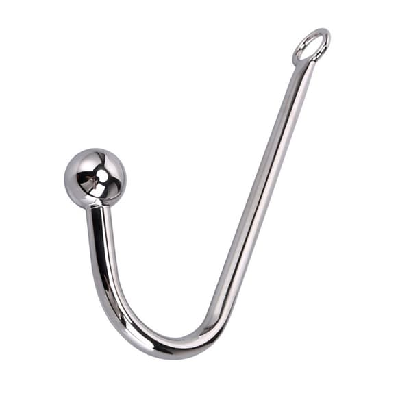 Anuses Butt Plug Hook ruostumaton teräs Anuses Köysikoukku pallolla Bondage-lelu