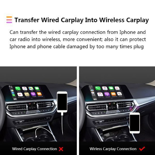 CarPlay Dongle Mini USB Carplay Modul Universal Auto Multimedia Spiller Link