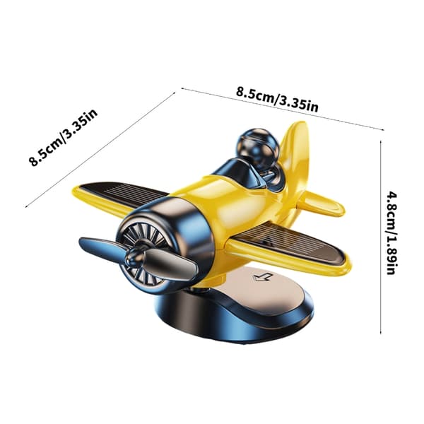 Dynamisk 360 Fly Dashboard Dekorasjon Solcelledrevet for Lang Tur White