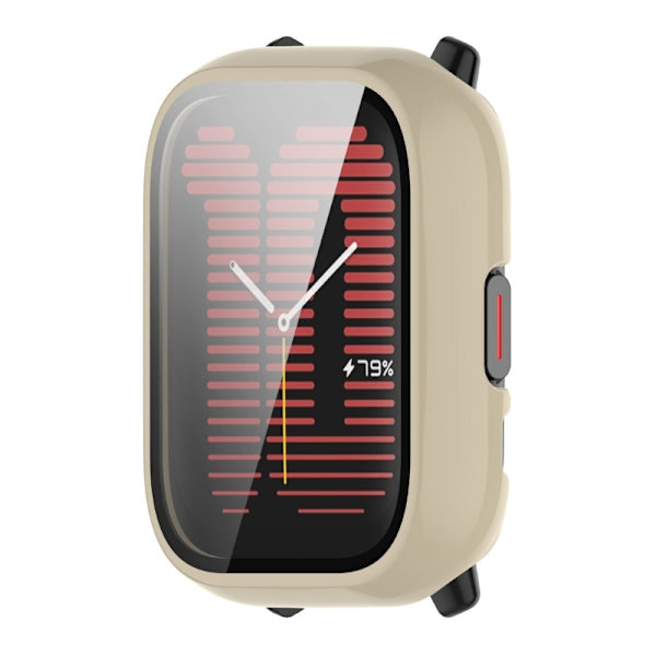 Stilfullt PC+Glas Skydd Full Täckning Skyddande Skal för Aktiv Smartwatch Skyddar Mot Damm & Repor