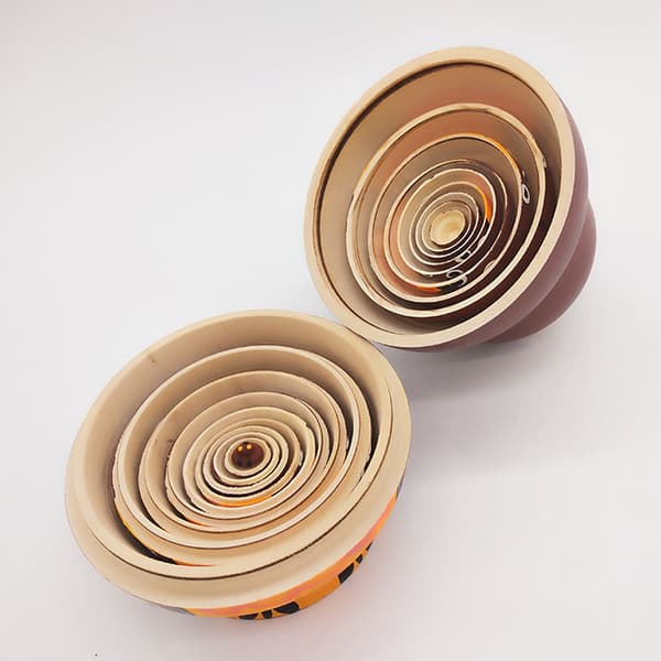 10 st tecknade stora mage form bruna uggla trä Ryssland nesting dockor Matryoshka