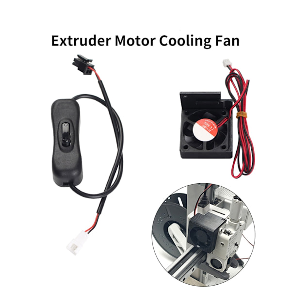 Effektiv 4010 Kylfläkt För Lab 3D-Skrivare Extruder Motor Dc24V Tyst