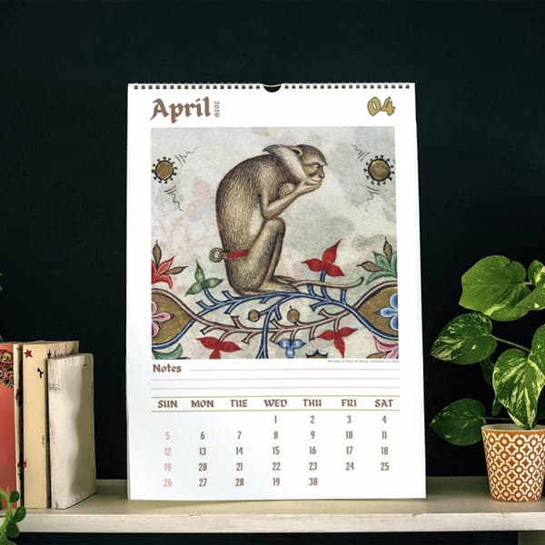 2026 Kreativ Illustrationskalender Konstpapper Tryck Väggkalender
