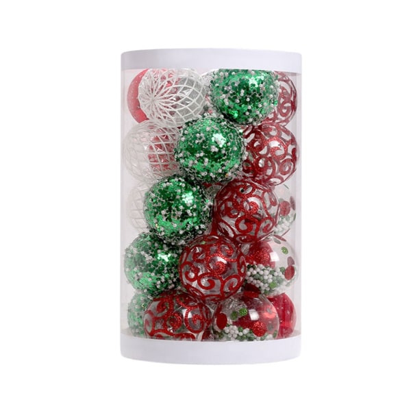 Julgranskulor 25 st/förpackning Julgransdekorationer Hängande Ornament för Högtider Bröllop Heminredning