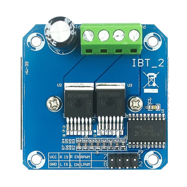 BTS7960 43 A Høy-effekt Motor Driver Modul 5V Strømindikator på Kort