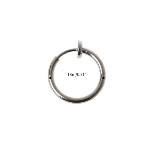 10 st Sliver No Ear-hole DIY Clip On Circle Hoop Örhängen Konverterare för DIY handgjorda örhängen smycken