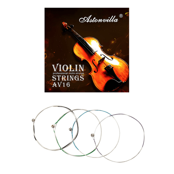 4 st/ set fiolsträng Universal klassisk silverfärgad sträng stålkärna Nickelpläterad kula för huvud för violininstrument