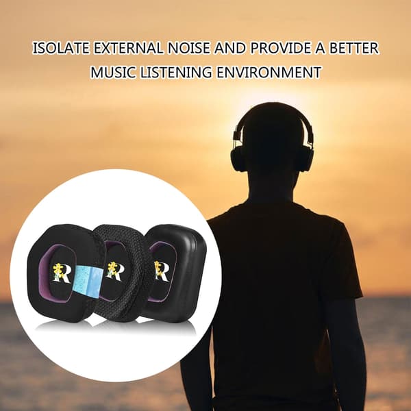 Øretelefon Øreputer Deksel Øreputer for AW988 Headset Ørevarmere Breathable mesh