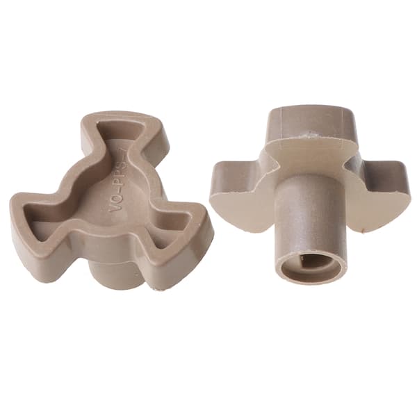 2 st 14 mm mikrovågsugn roterande rullguide stödkoppling bricka axel