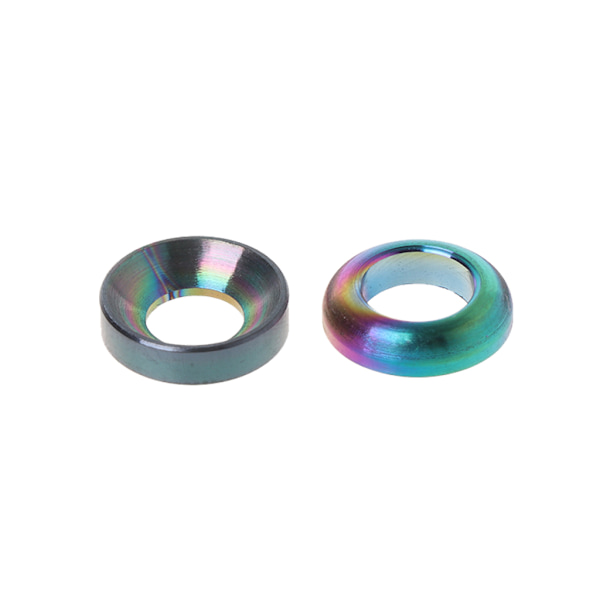 2 st/ set Cykelmellanlägg Hydrauliskt bromsok M6 för MTB-cykel i titanlegering Titanium