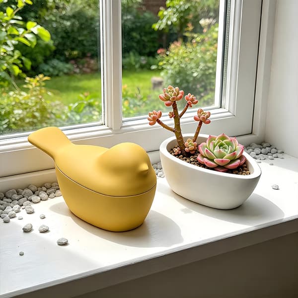 Solid silikonform for å lage nydelige fugletema-arrangementsbokser
