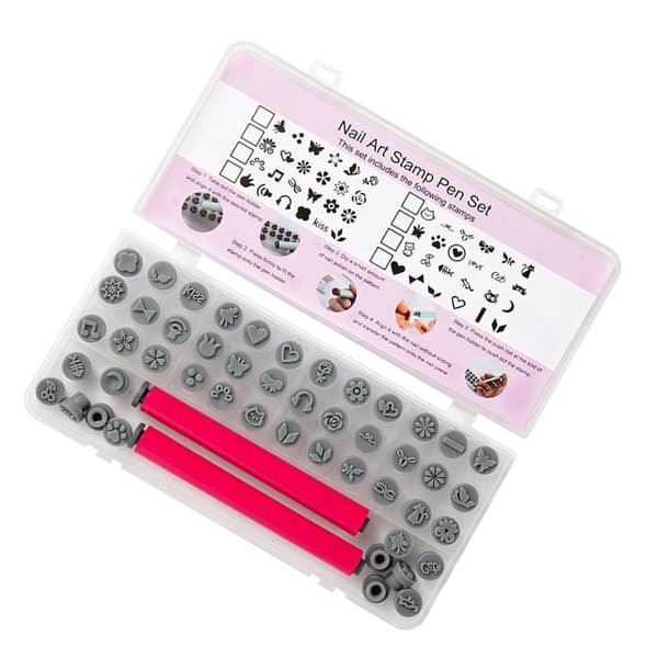 48 dele Manicure Stempelsæt til Neglekunstentusiaster Inkluderer Holdbare Stempler