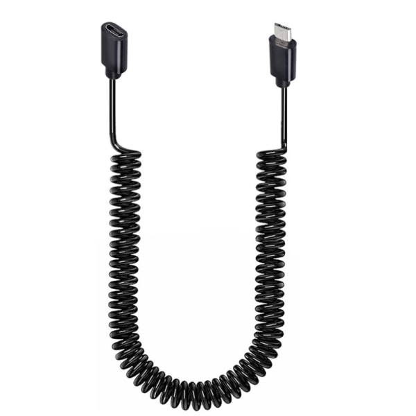 Mikro- USB kabel, hona till hane förlängningsladdningssladd Datatråd Signalstabilitet Överföringslinje 100cm/300cm Black 1m