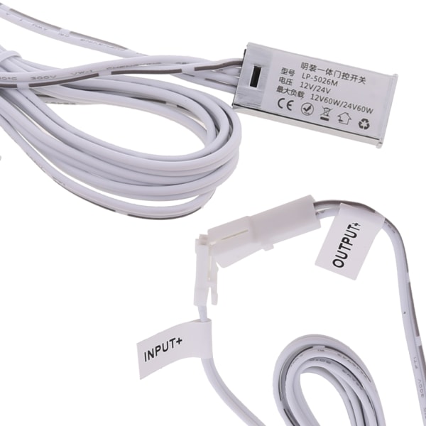 12V/24V Garderobsskåp Ljusbrytare Infraröd Dörrkontrollbrytare 5A 60W Sensor