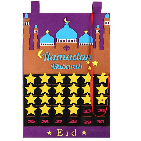 Eid Ramadan Mubarak -joulukalenteri 30 tarratähdellä