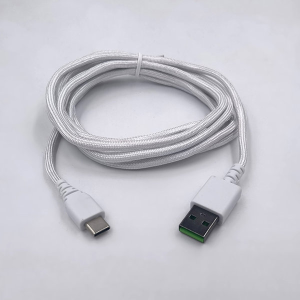USB til Type C Musekabel Opladningsledning til V2/Basilisk/Deathadder V2 Black