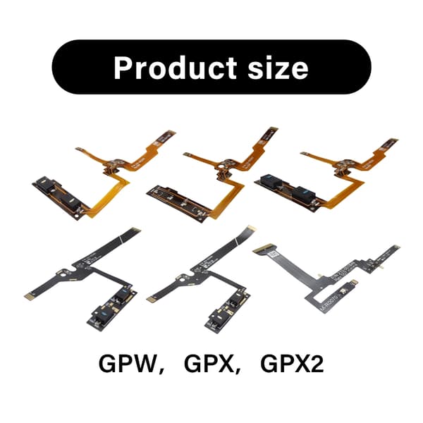 Muse Sideknappkabel for GPW GPX GPX2 Kretskortkontakter Kabel GPRO WIRELESS Without microswitch