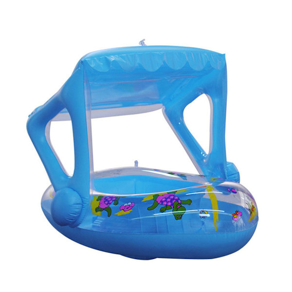 Uppblåsbar Babypool Solskyddande Vattenleksak för Barn Barnpool för Solskydd med Tak Utomhus