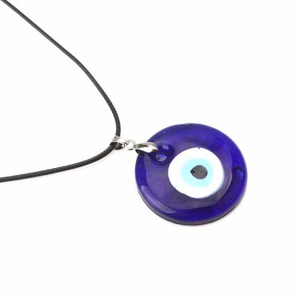 Enkel turkiska för onda ögat hänge halsband Justerbar kedja Blue Eye Lucky Halsband Presenter för kvinnor män
