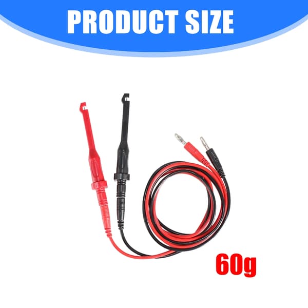 Piercing Probe Clip 4mm Bananplugg Auto Testledninger for Elektrisk Testing