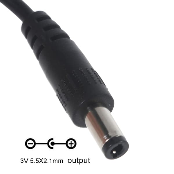 USB Han til 5.5x2.1mm Han Opladerkabel Strømadapter Ledningskonverteringskabel