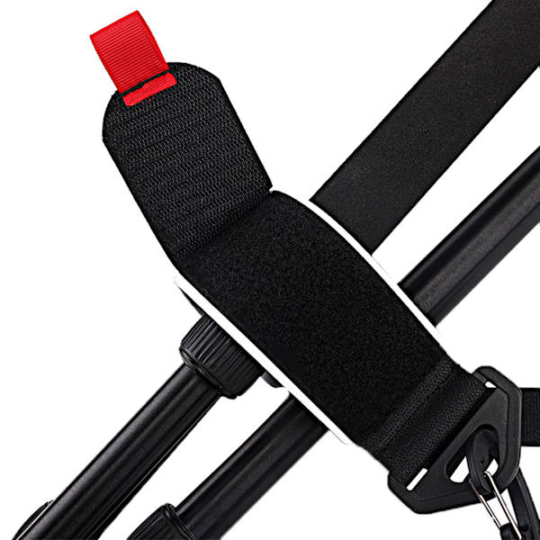 Justerbar skidaxelhand för bärarspänne Nylon Skidtillbehör för män och kvinnor Easy U Black