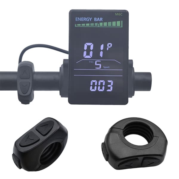 Elektrisk Cykel LCD Display Mätare 24V 36V 48V 52V 60V Kontrollpanel Vattentät